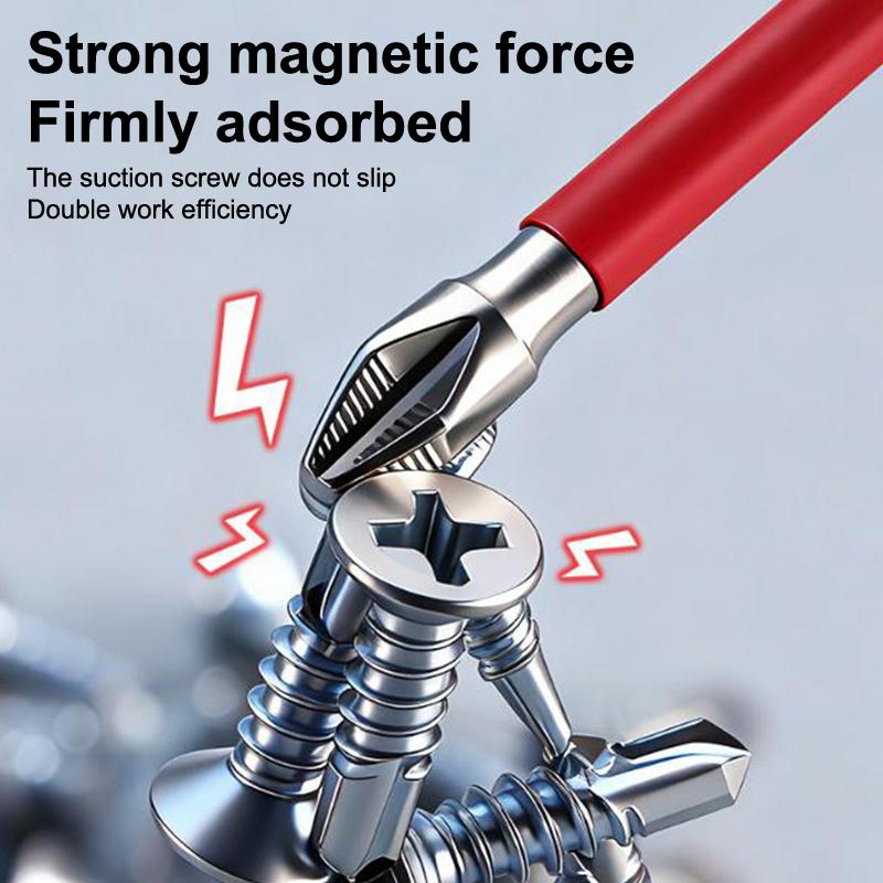 2Pcs 65/70/90/150Mm Anti-Slip Magnetic Phillips Bit With Spring Magnetic Screwdriver Bits Ph2 Driver Screw 1/4'' Hex Shank Drill