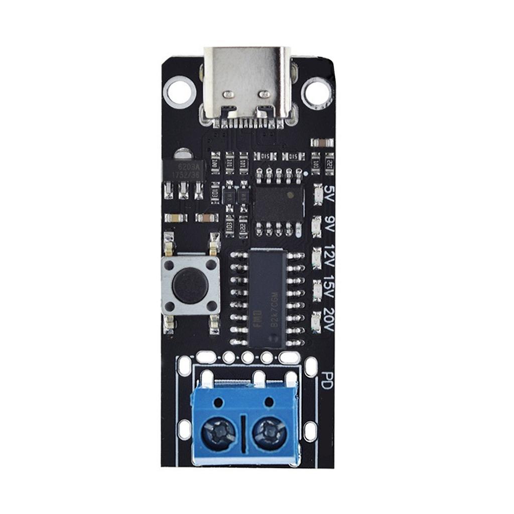Trigger Board USB-C PD 5V 9V 12V 15V 20V 28V 5A Adjustable Voltage Power Trigger Module Type-C Female Input for Lab