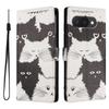 Oukitel C26 Painted Flowers Cartoon Flip Case with Card Slots for C5 2025
