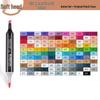 Fakale 3rd Gen Soft Tip Anime Double-Ended Marker Pen Set - 480 Colors, Alcohol-Based