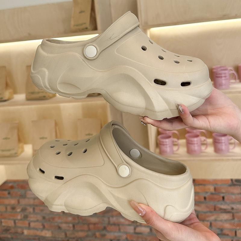 New cloud heel EVA hole shoes platform cm summer wear fashionable and comfortable hole shoes women's