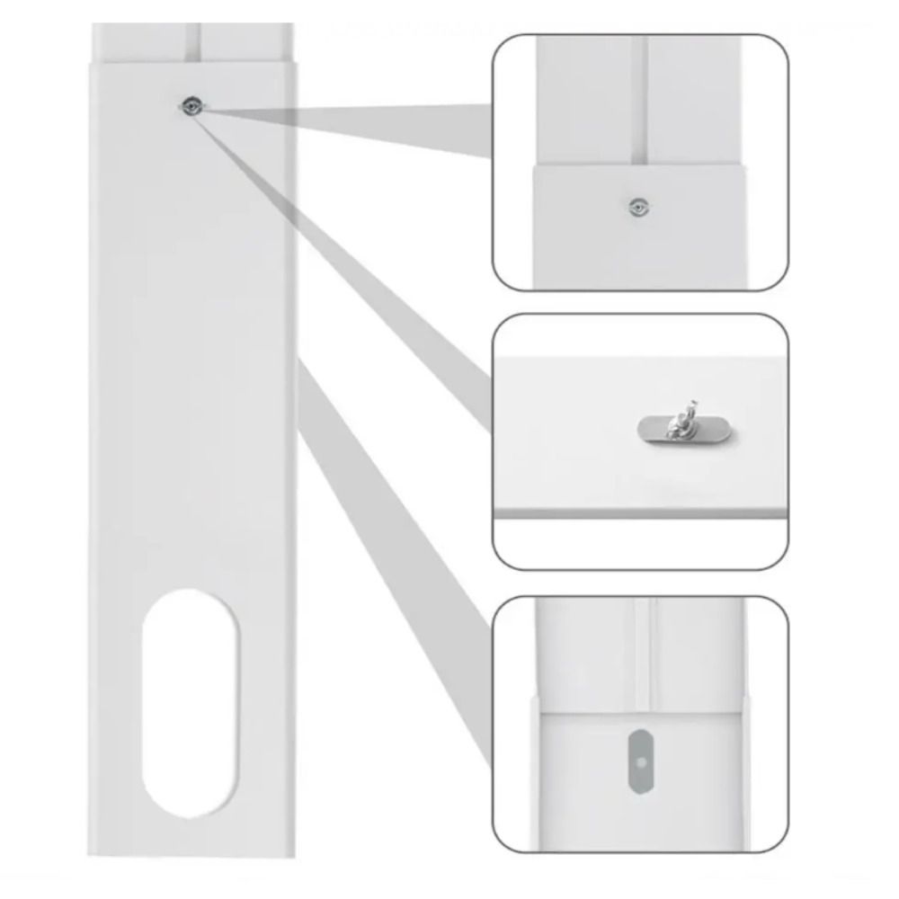 Adjustable Adaptor Air Conditioning Vent Sealing Plate Kit  Vertical/Horizontal Window