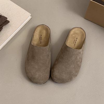 Retro Damen Hausschuhe geschlossen Einfache Damen Hausschuhe mit geschlossener Zehe Zuhause Leicht Leise Lässige Damen Clogs Outdoor Walking Herbst Neu