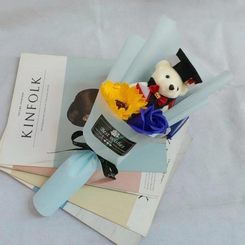 Plush Toy Graduation Bear Bouquet Stunning Cartoon Lovely Bear Teacher's Day