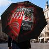 Brentford Football Club Crest Automatic Folding Umbrella - 8-Rib Travel Umbrella with Auto Open/Close & Portable Gifts for holidays or birthdays