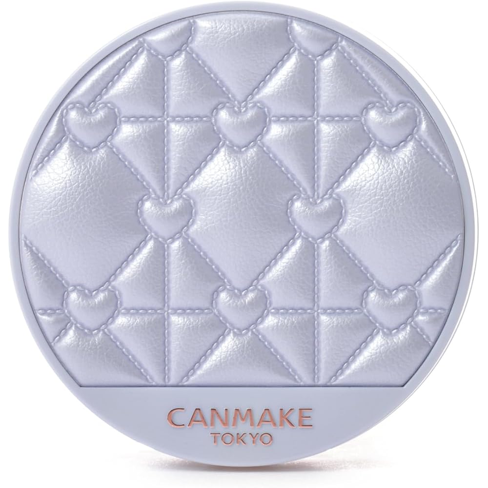 CANMAKE Illuminating Finish Powder ~Abloom~ 01 (Limited Edition Quilted Container) Hydrangea Garden Face Powder, Glowing Skin, Translucent, Wash-Off,
