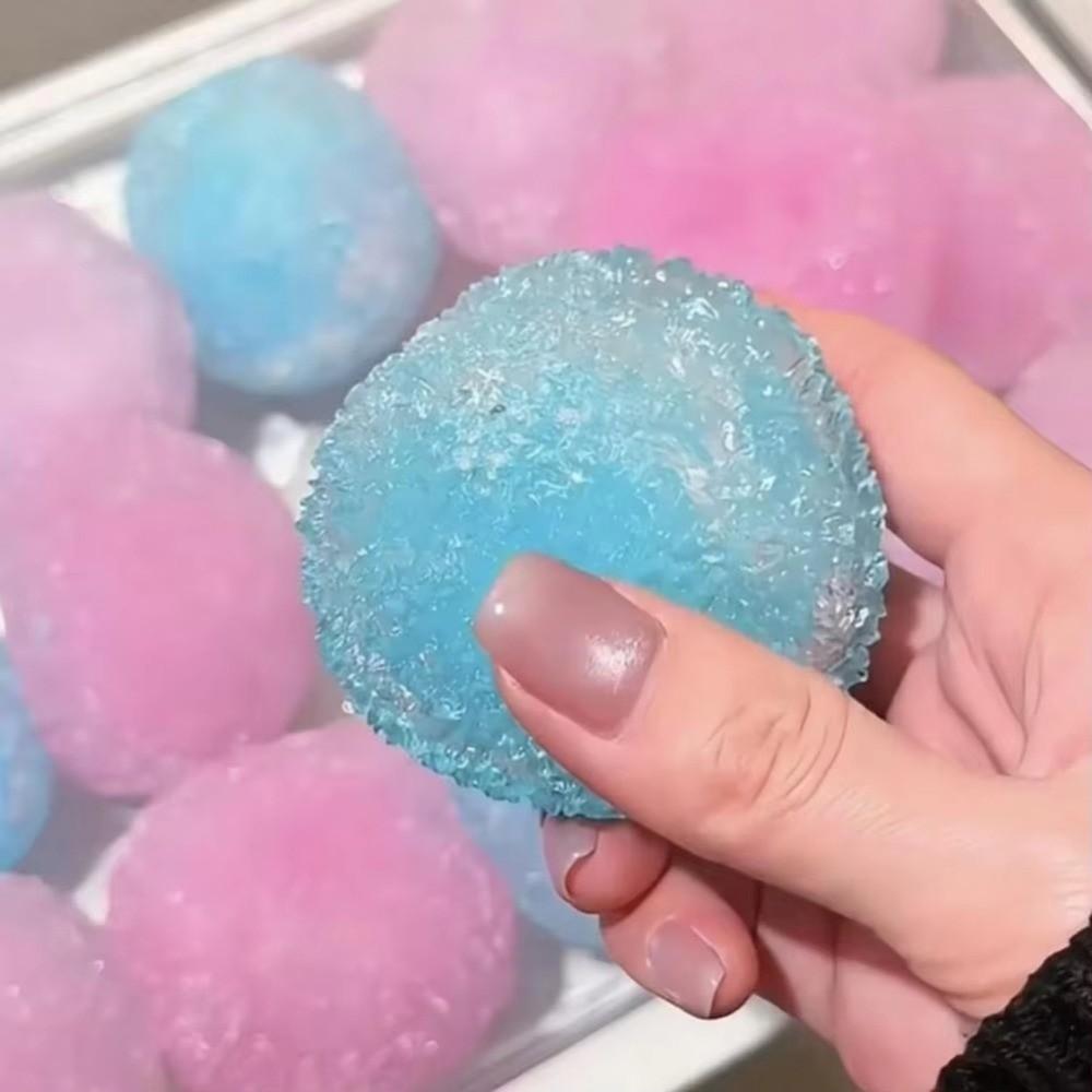 Slow Rising Crispy Skin Ball Crushed Ice Cracking Squishy Toy Squeeze Ball Reduce Anxiety