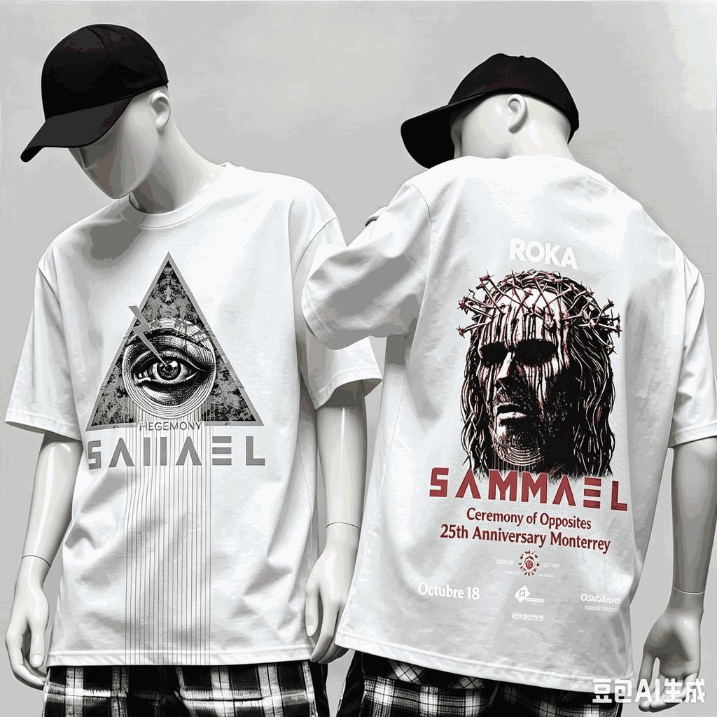 Samael Band For Fan Gift Tshirt Unisex Unisex Harajuku Oversized Unisex Short Sleeve Streetwear High Quality Couples Classic Soft
