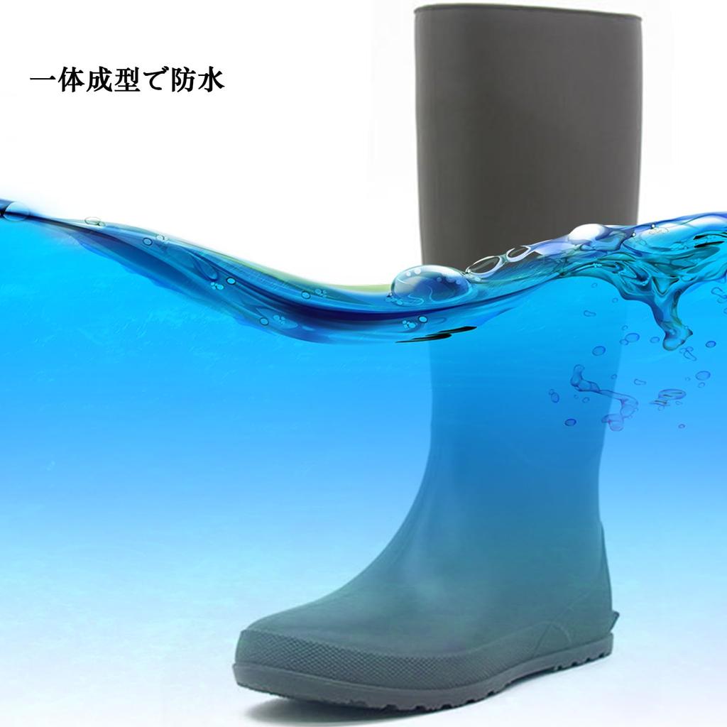 Lvptsh Rain Long Rain Waterproof Boots for Rainy and Work Women's Boots, Boots, Shoes, High-Cut Season, Typhoons, Gardening, Fishing,