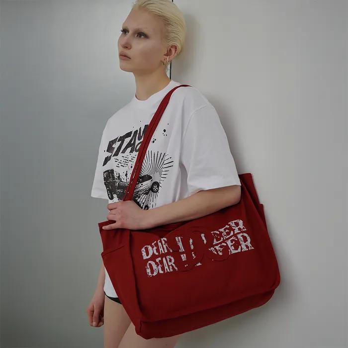 CRACK PRINT UTILITY BAG (RED)