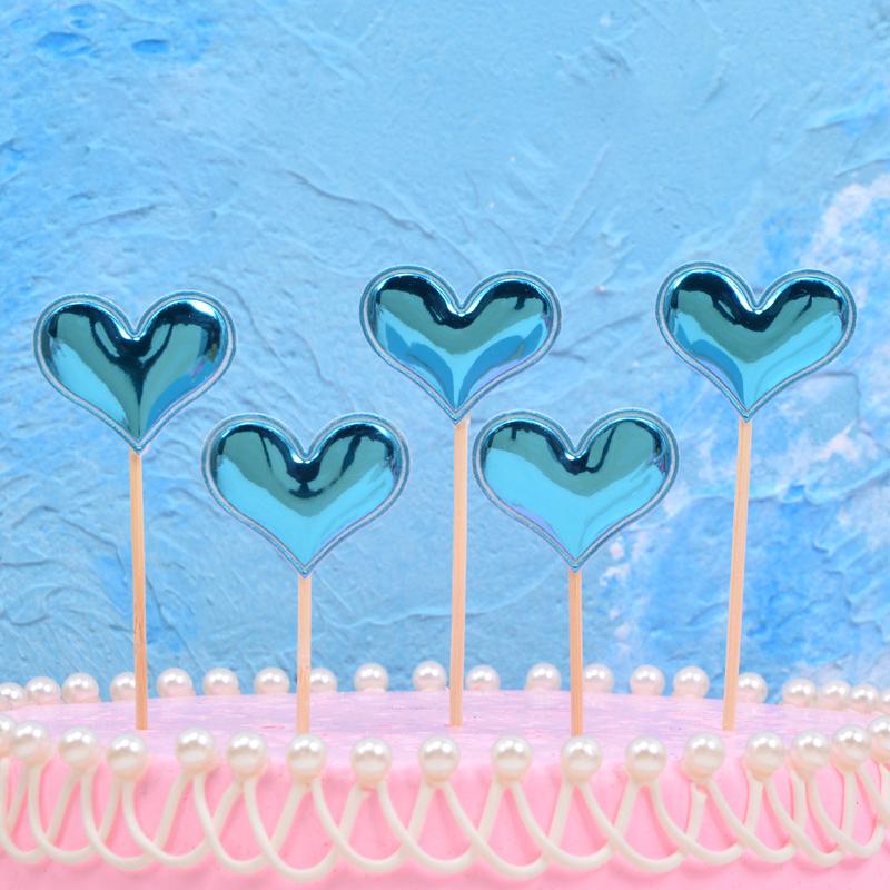 Heart Cake Topper: Bright Red, Perfect for Birthdays, Weddings, and Valentine's Day.