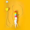 Premium Pet Kitten Toy Cat Toys Swing Sticky Disc Elastic Hanging Entry Doors Teasing Cat Rope Long Rope Teasing Cat Cat Toy Cat Accessories