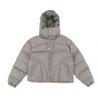 American Style Cotton Puffer Jacket Men Women Couple Winter Warm Loose Fit Hooded Zip Up Coat