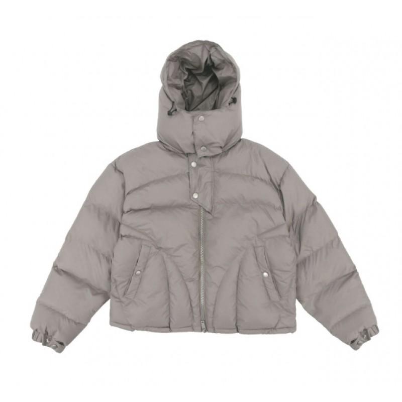 American Style Cotton Puffer Jacket Men Women Couple Winter Warm Loose Fit Hooded Zip Up Coat