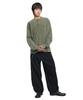 Nomaenyueol Damaged Henley Neck Shirt - Washed Khaki