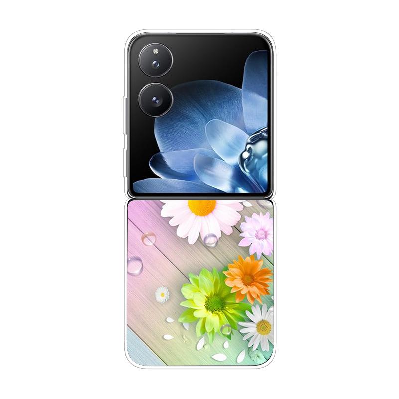 Hard PC Cover For Xiaomi Mix Flip ShockProof Phone Case For Mi Mix Flip 5G Ultra-Thin Back Clear MixFlip Shell Cover Coque Funda