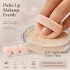 Gloworks Portable Finger Makeup Puff Set (3 PCS) with Case for Precise Makeup Application