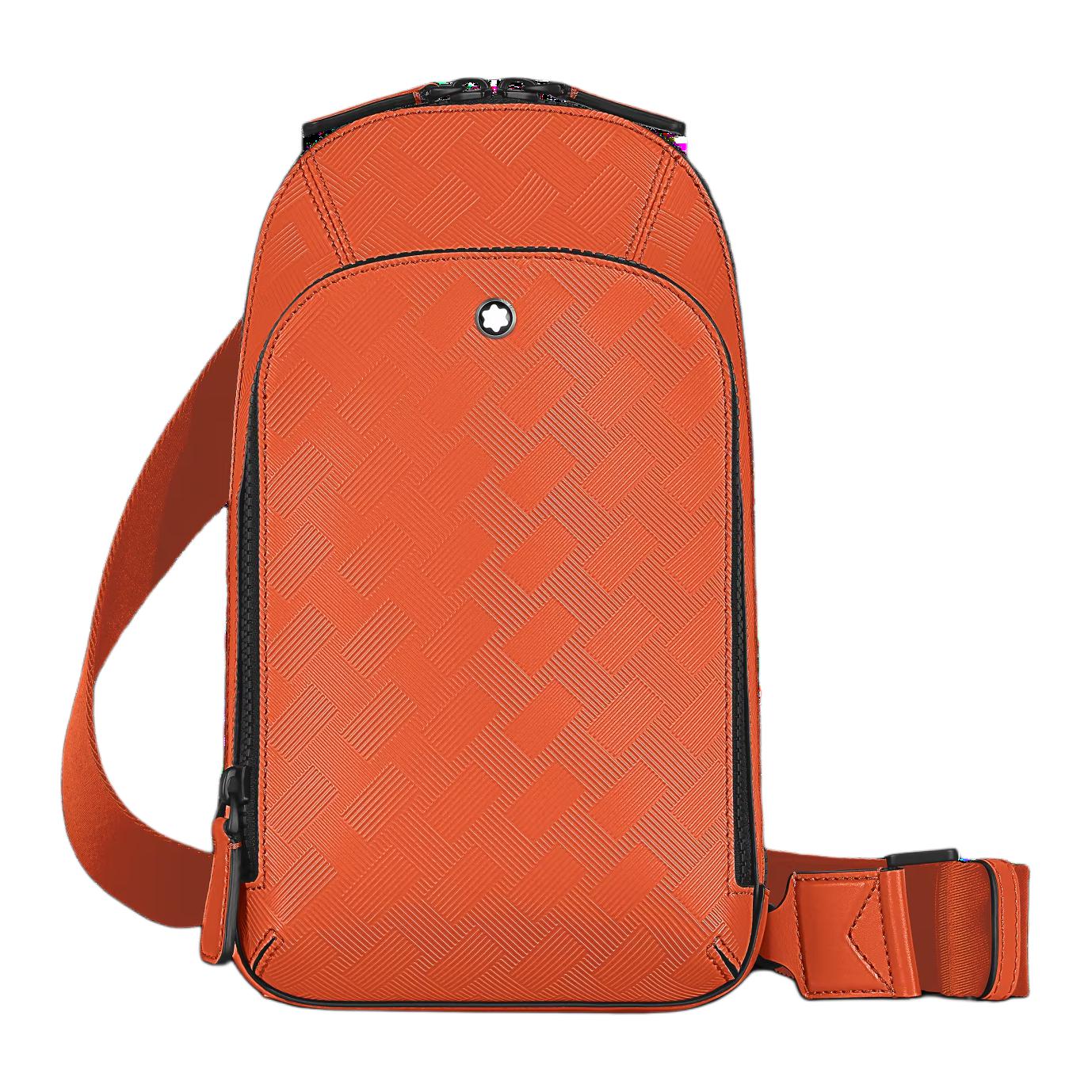 

Montblanc Style 3.0 Series Hexagonal White Star Logo Leather Shoulder Crossbody Bag Men Bags Gold Orange MB199841 Basic Set (Bag+Dust Bag)