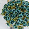 Artificial Flowers Silk Roses Wedding Bridal Outdoor Garden Courtyard Decoration Festival Diy Vase Bridal Bouquet Box Decoration