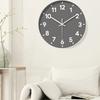 Silent Quartz Wall Clock Round Mute Clock Living Room Decoration Digital Clock  Cafe