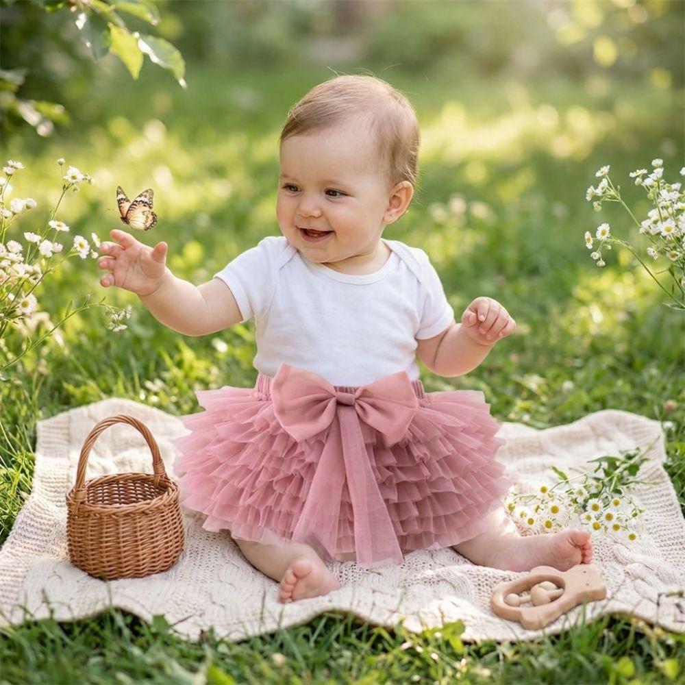 Fluffy Tutu Fluffy Skirt Multi-layer Tulle Mesh Skirt Cute Baby Girls Tutu Skirt Kids