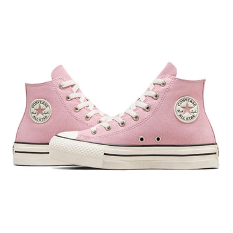 Converse Chuck Taylor All Star EVA Lift Platform High GS Static Pink Kids Sneakers Egret Black A10251C