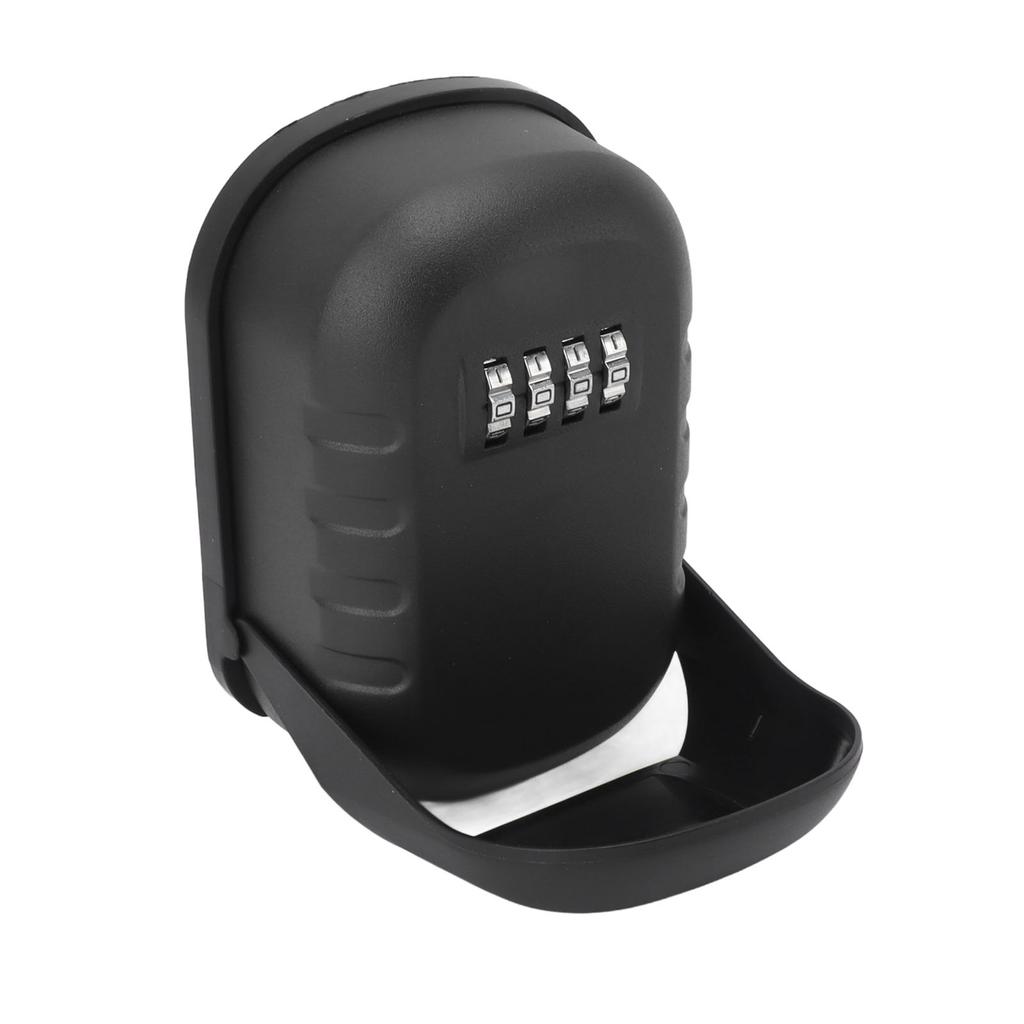 Key Lock Box Safe Security Wall Mounted Waterproof Password Combination Lock Storage Box for House Key Matte Black