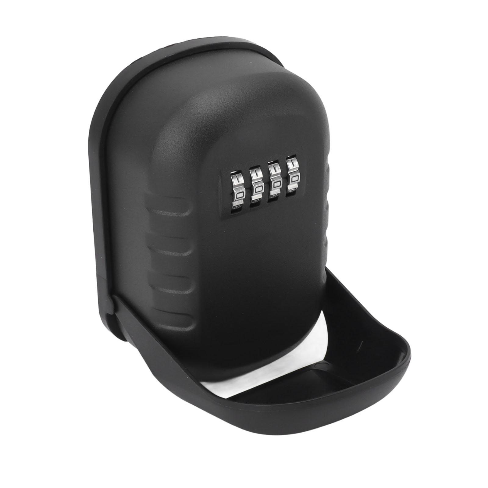 

Key Lock Box Safe Security Wall Mounted Waterproof Password Combination Lock Storage Box for House Key Matte Black матовый черный