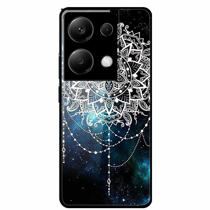 Redmi NOTE 13 PRO 4G Case with Tempered Glass & Aesthetic Color Painting