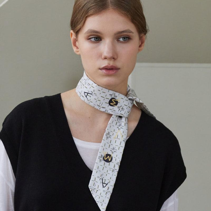 ANA MAISON A Fine Lady Twilly Silk Scarf [PMT-1417]