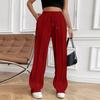 Women's Casual Fashion High Waist Loose Pleated Wide Leg Pants