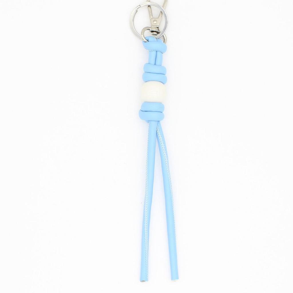 Stylish DIY Leather Woven Keychain Wrist Strap - Creative Pendant for Car or Bag
