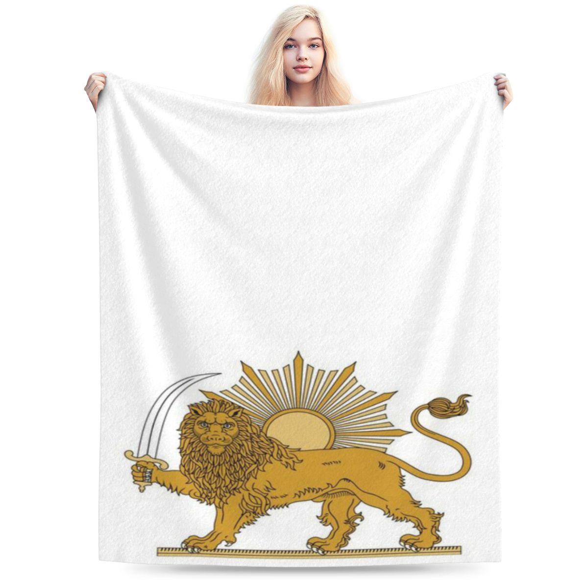 

Lion And Sun Persian Emblem Custom Comfortable Decorate Home An UltraSoft Micro Fleece Blanket 75x100cm (30x40inch)
