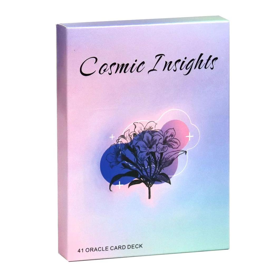 Cosmic Insights Oracle Deck | 41 Cards Giving Tons of Insight and Clarity On Your Daily Life 10.4*7.3cm