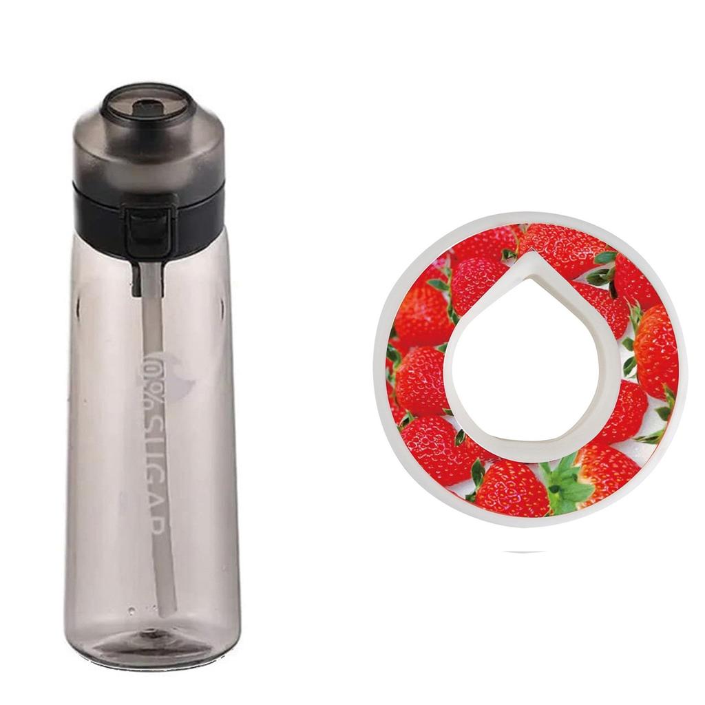 Water Bottle With Flavour Pods Pack,650ml Sports Water Bottle Set