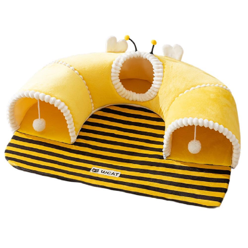 2in1 Cat Tunnel Toy Creative Cat Bed Universal Kitten Play Tube  Four Seasons