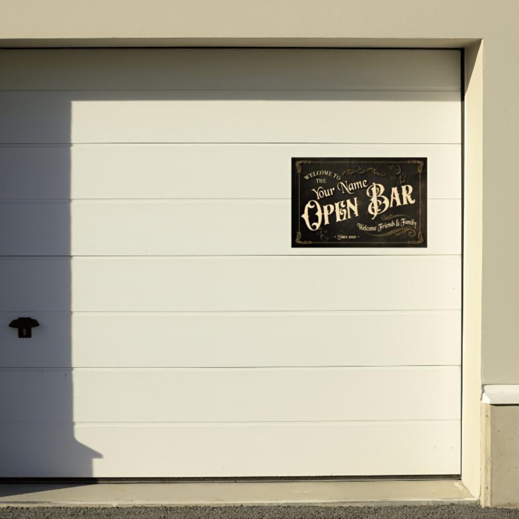 Personalized Aluminum Metal Sign 30x20cm Home Bar Garage Wall Decor