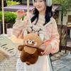 Plush Animal Raccoon Plush Bag Large Capacity Sleepy Doll Bag Little Panda Backpack Doll  Women