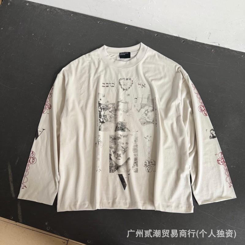ERD Vintage Graphic Print Sweatshirt Loose Fit Teens Casual Wear