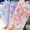 Adesivos de Desenho Animado de Diamante de Cristal 3D para Crianças - Fofos, Decorativos e em Relevo para Meninas
