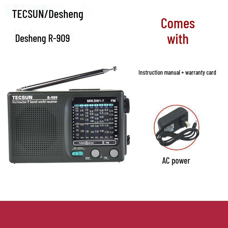 Desheng Portable Multi-band AM/FM Radio for Seniors