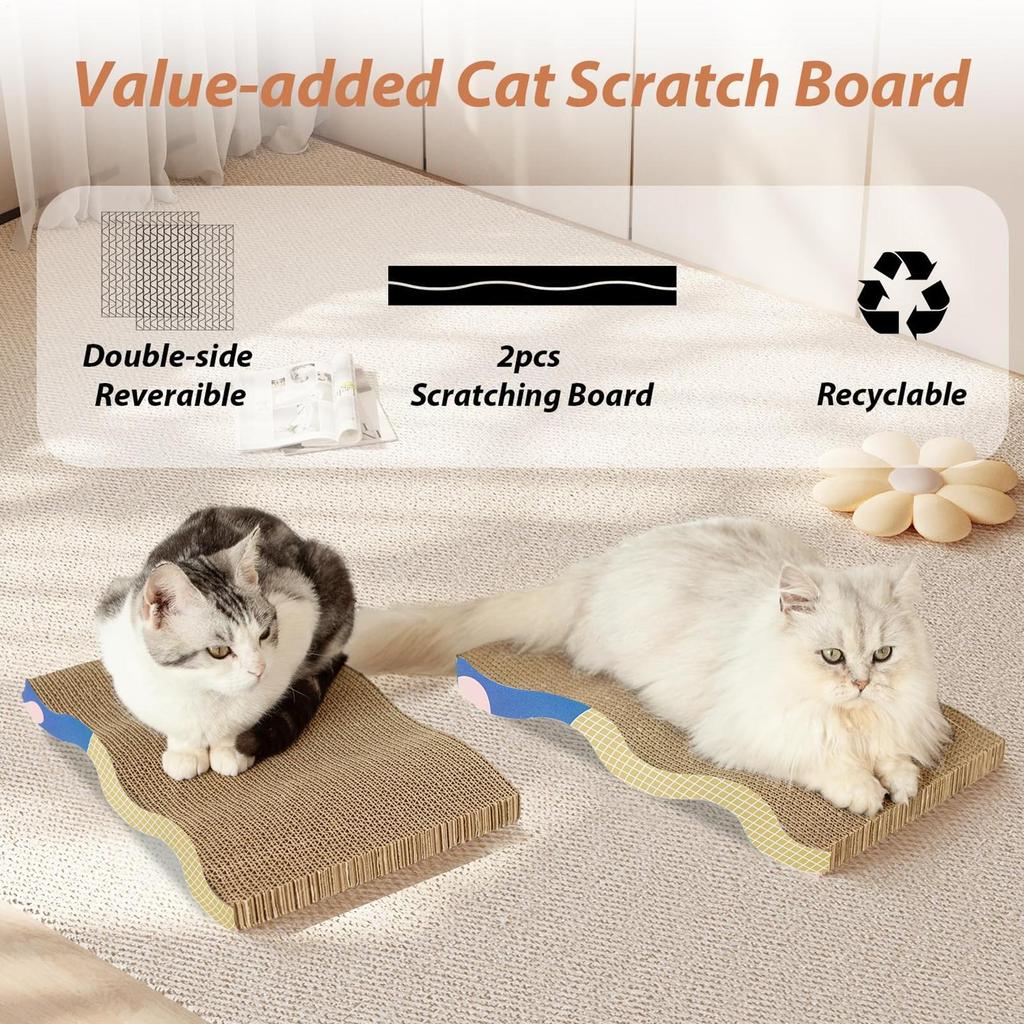Cat Scratcher Cat Scratching Board Interactive For Protecting Furniture Kitten Pet Mental Physical Exercise Play Scratch For