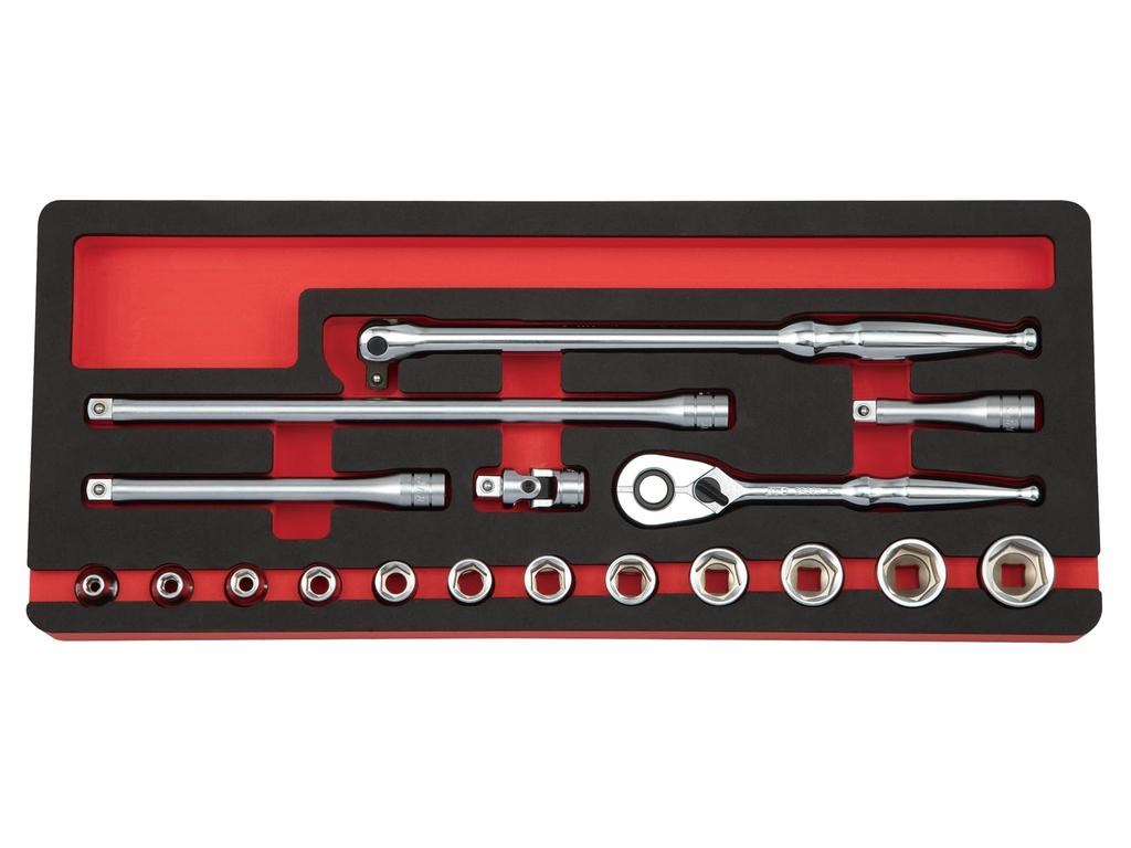 Kyoto Tool Socket Wrench TB318A (KTC) 9.5 Sq. [18-Piece] Set, Hex,