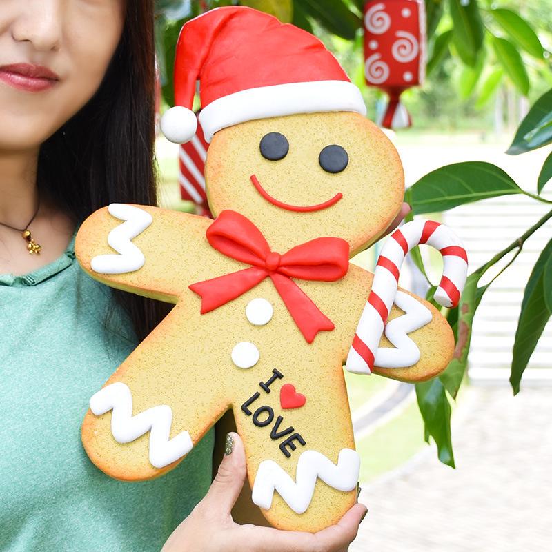 Gingerbread Man Christmas Ornaments & Photography Props for Tree & Window Decor, Children's Gifts