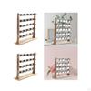 Earrings Organizer Stand Jewelry Display Wood Earring Holder with Hooks for Ear