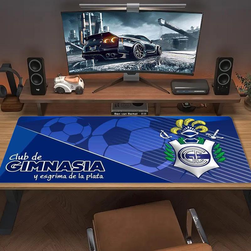 Gimnasia de La Plata Color Mouse Pad Large Gaming Table Cushion Non-slip Laptop Tablet Big Mousepad XXL Mat Mini PC Playmat With Lock edge