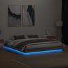 LED Bed Frame in Grey Sonoma 180x200 cm