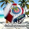 Custom Name Personalized Club Deportivo Guadalajara Print Umbrella, Auto Open Close, 8‑Rib Sturdy Frame, Commute Camping Hiking Use, Birthday Gift