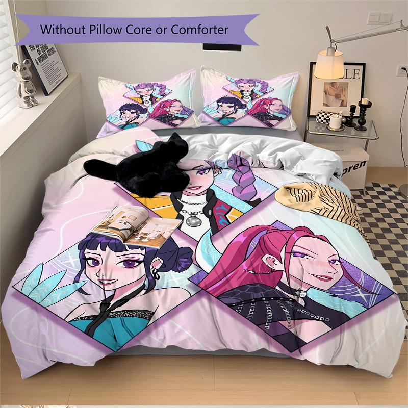 Fantasy Character Portraits Print 3Pcs Bedding Setduvet Cover With 2 Bedropillowcase Home Birthday Gift
