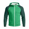 Men's Casual Raglan Sleeve Hooded Long Sleeve Sun Protection Jacket Lightweight Zip Up Outdoor Sportswear for Daily Wear